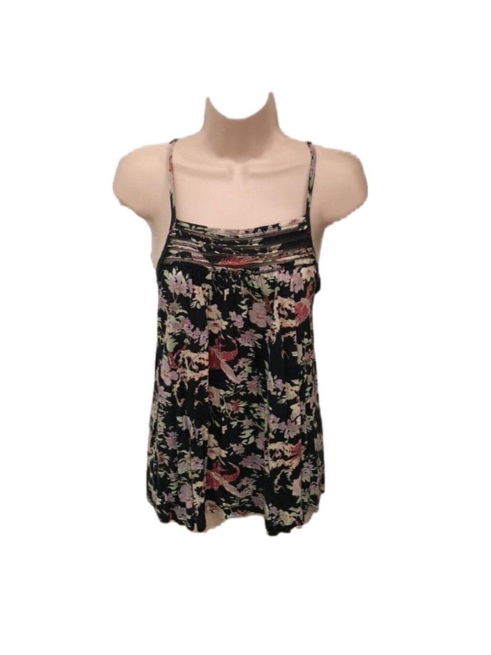 URBAN OUTFITTER’s "silence + noise" Navy Floral Tank Top (XS)